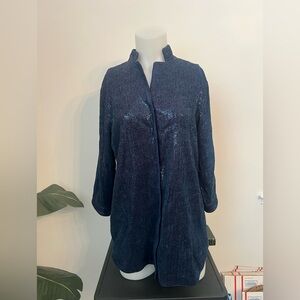 Leggiadro Navy Sequin Jacket